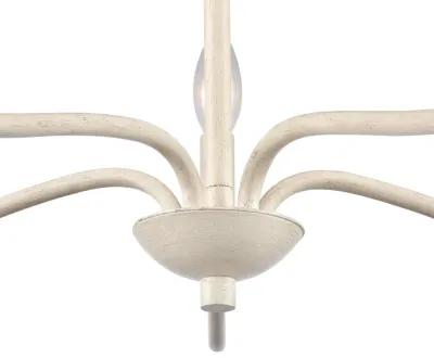 Quinn 24'' Wide 5-Light White Chandelier