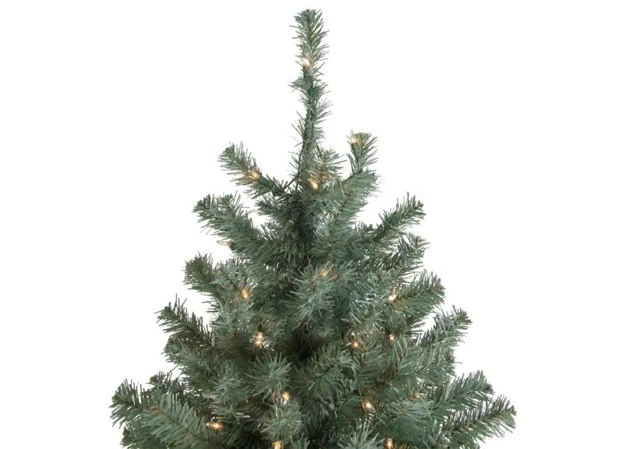 7.5' Pre-Lit Colorado Blue Spruce Artificial Christmas Tree  Clear Lights