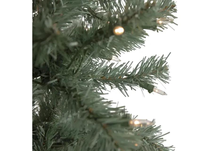 7.5' Pre-Lit Colorado Blue Spruce Artificial Christmas Tree  Clear Lights