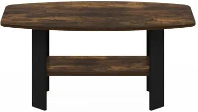 Furinno Simple Design Coffee Table, Amber Pine/Black