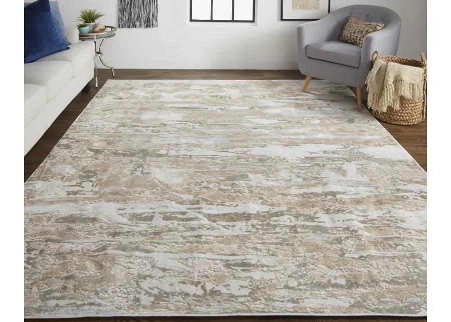 Laina 39G5F Tan/Ivory 3' x 10' Rug