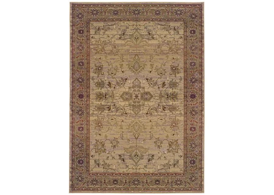 Kharma 2'6" x 9'1" Beige Rug