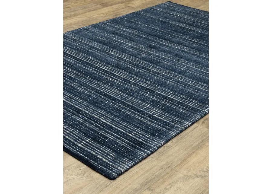 Circa 2'6" x 8' Navy Rug