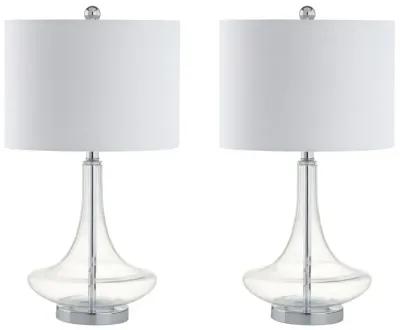 Cecile Glass Teardrop LED Table Lamp (Set of 2)