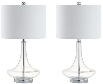 Cecile Glass Teardrop LED Table Lamp (Set of 2)