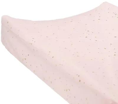 Lambs & Ivy Ballerina Baby Pink/Gold Stars Soft Changing Pad Cover