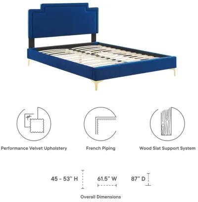 Modway - Liva Performance Velvet Twin Bed