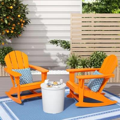 WestinTrends Classic Outdoor Patio Rocking Adirondack Chair (Set of 2)