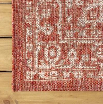 Malta Bohemian Medallion Textured Weave Indoor/Outdoor Area Rug