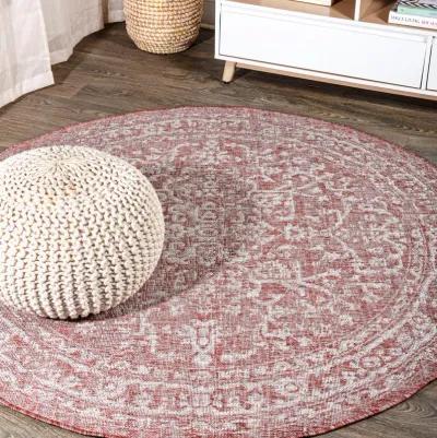 Malta Bohemian Medallion Textured Weave Indoor/Outdoor Area Rug