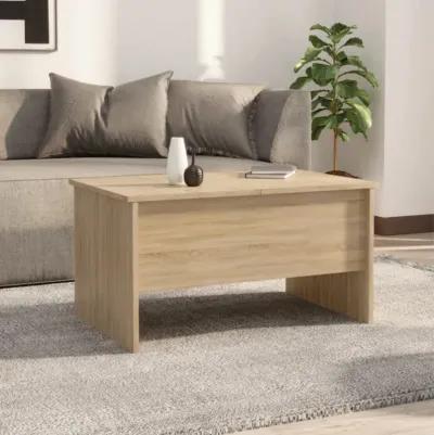 vidaXL Coffee Table Sonoma Oak 31.5"x19.7"x16.7" Engineered Wood