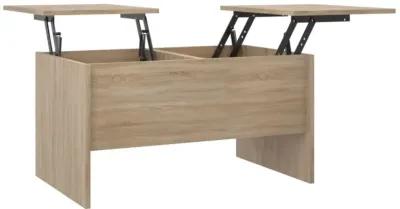 vidaXL Coffee Table Sonoma Oak 31.5"x19.7"x16.7" Engineered Wood