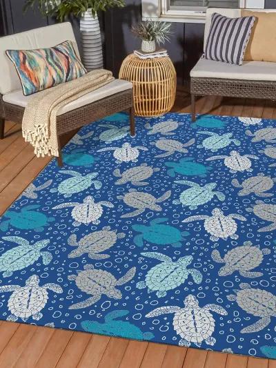 Seabreeze SZ13 Navy 8' x 10' Rug