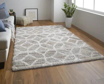 Mynka 39ICF Tan/Taupe/Ivory 4' x 6' Rug