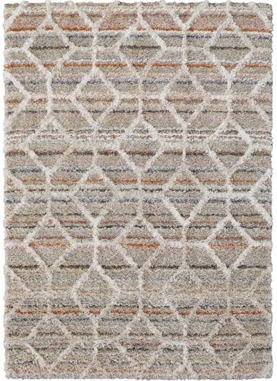 Mynka 39ICF Tan/Taupe/Ivory 4' x 6' Rug