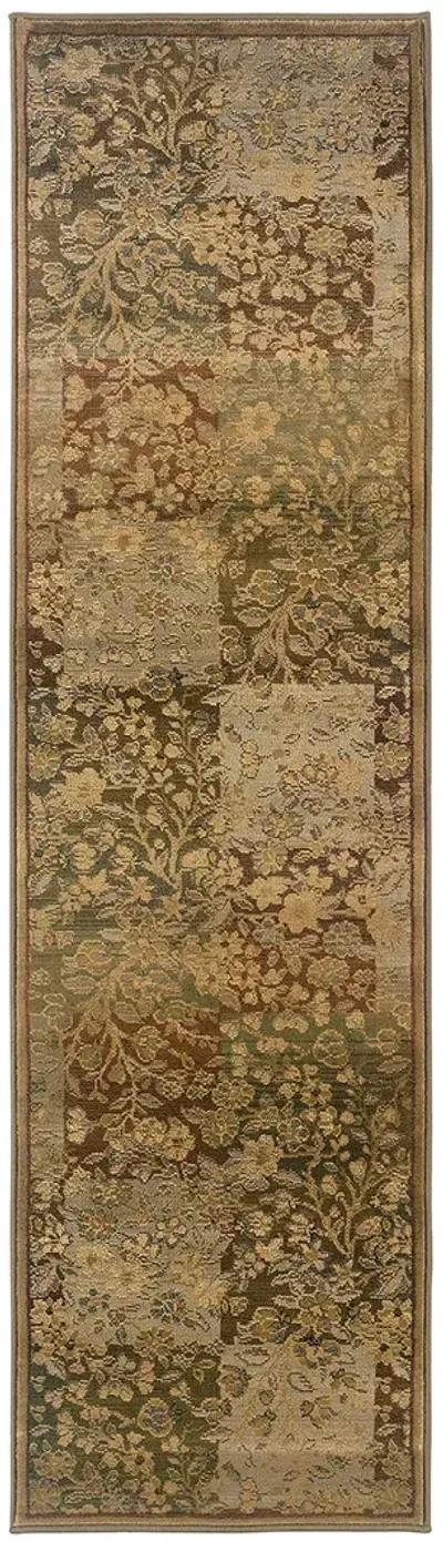 Generations 2'3" x 7'6" Grn Rug