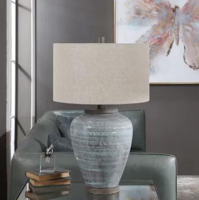 Uttermost Pelia Light Aqua Table Lamp