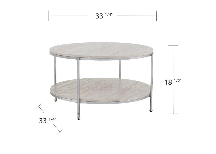 Camille Marble Cocktail Table