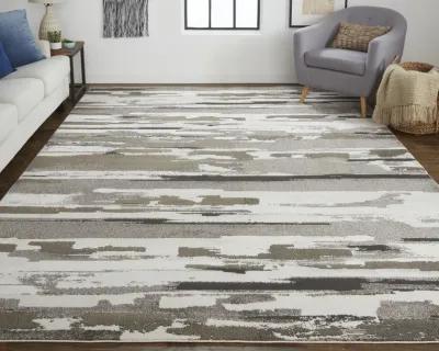 Vancouver 39FEF Brown/Ivory 1'8" x 2'10" Rug