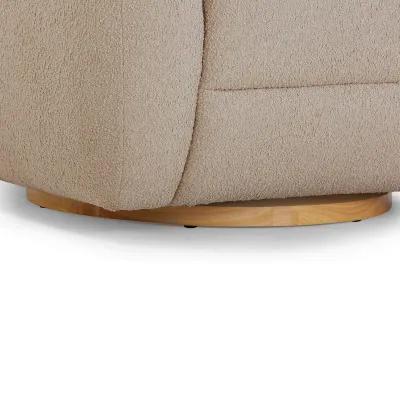 Judy Honey Boucle Swivel Chair