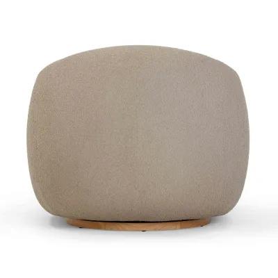 Judy Honey Boucle Swivel Chair