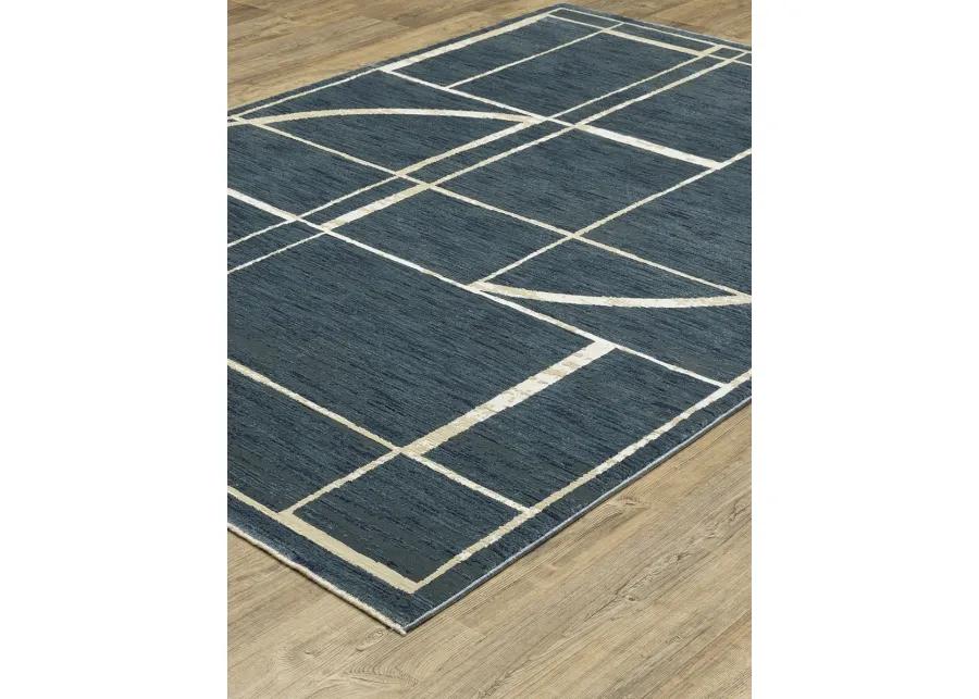 Reed 7'10" x 10'10" Blue Rug