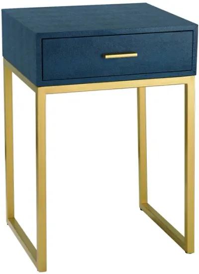 Shagreen Blue Accent Table