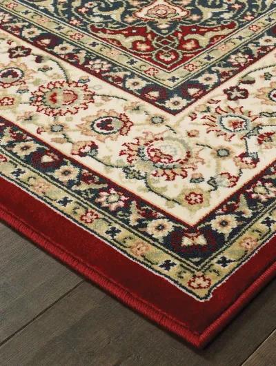 Kashan 1'10" x 3' Red Rug