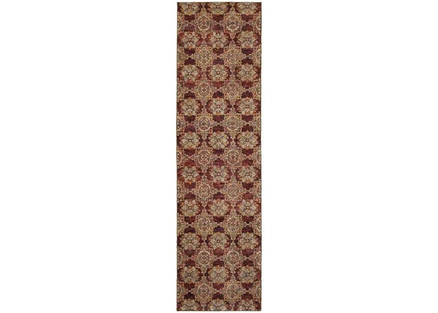 Andorra 1'10" x 3'2" Red Rug