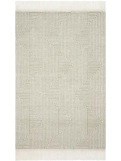 Newton NET04 Sage/Ivory 3'6" x 5'6" Rug