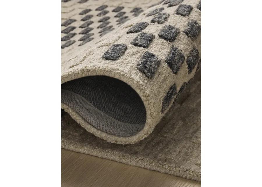 Bradley BRL-01 Beige / Midnight 2''6" x 7''6" Rug by Chris Loves Julia