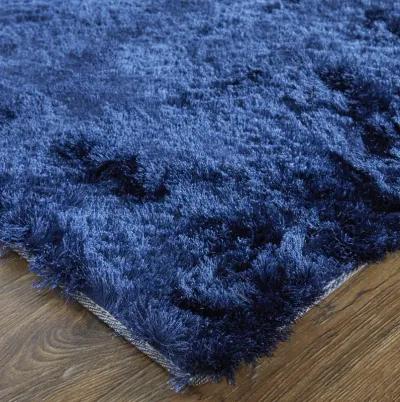 Indochine 4550F Blue/Black 8' x 8' Round Rug