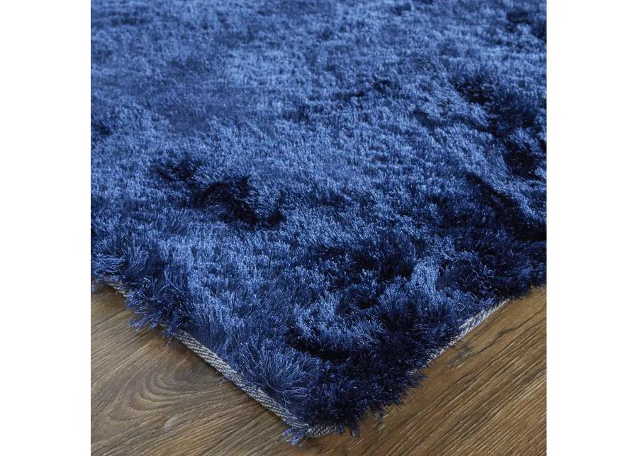 Indochine 4550F Blue/Black 8' x 8' Round Rug