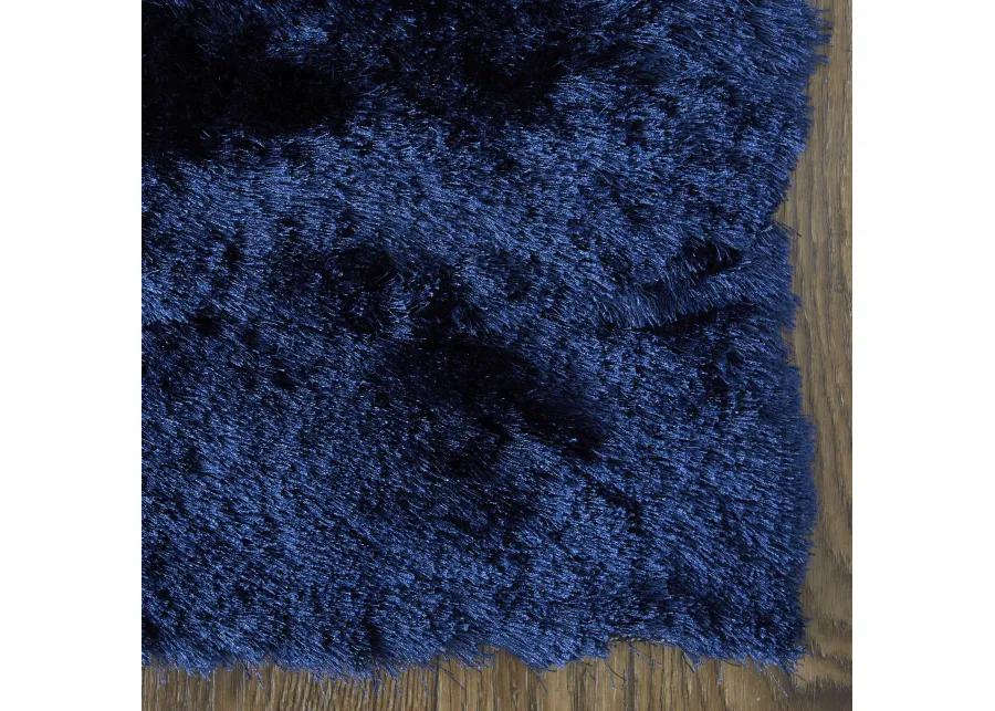 Indochine 4550F Blue/Black 8' x 8' Round Rug