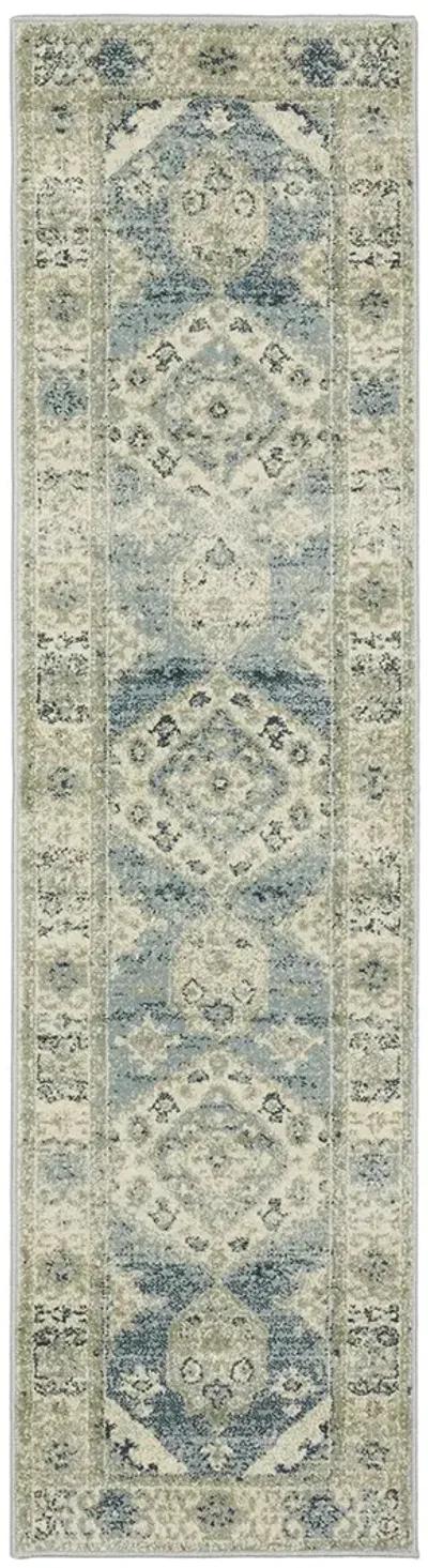 Branson 1'10" x 7'3" Blue Rug