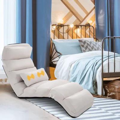 Stylish  Folding Lazy Sofa Chair with Pillow