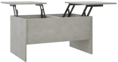 Coffee Table Concrete Gray 31.5"x19.7"x16.7" Engineered Wood