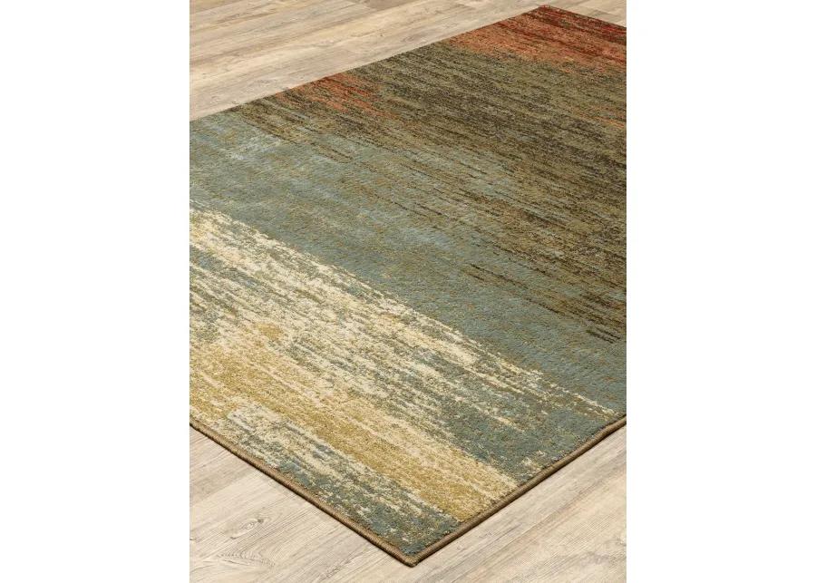 Laurel 5'3" x 7' Brown Rug