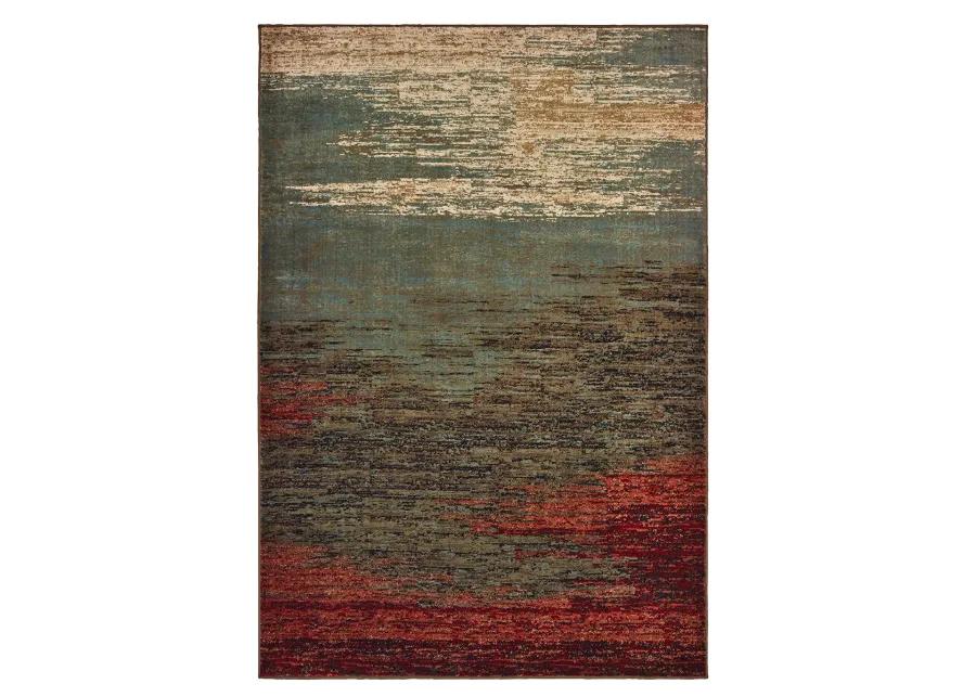 Laurel 5'3" x 7' Brown Rug