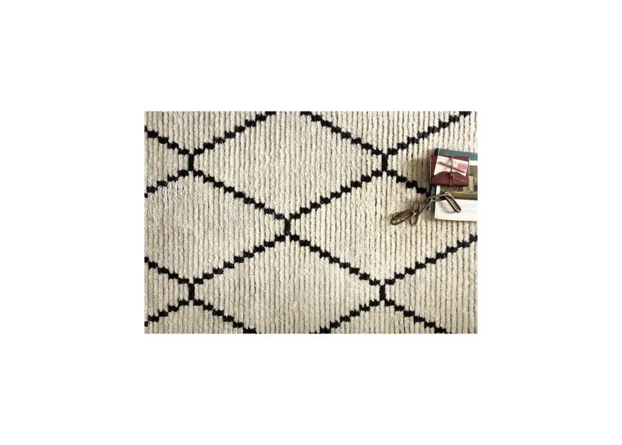 Alice ALI04 Cream/Charcoal 3'8" x 5'8" Rug