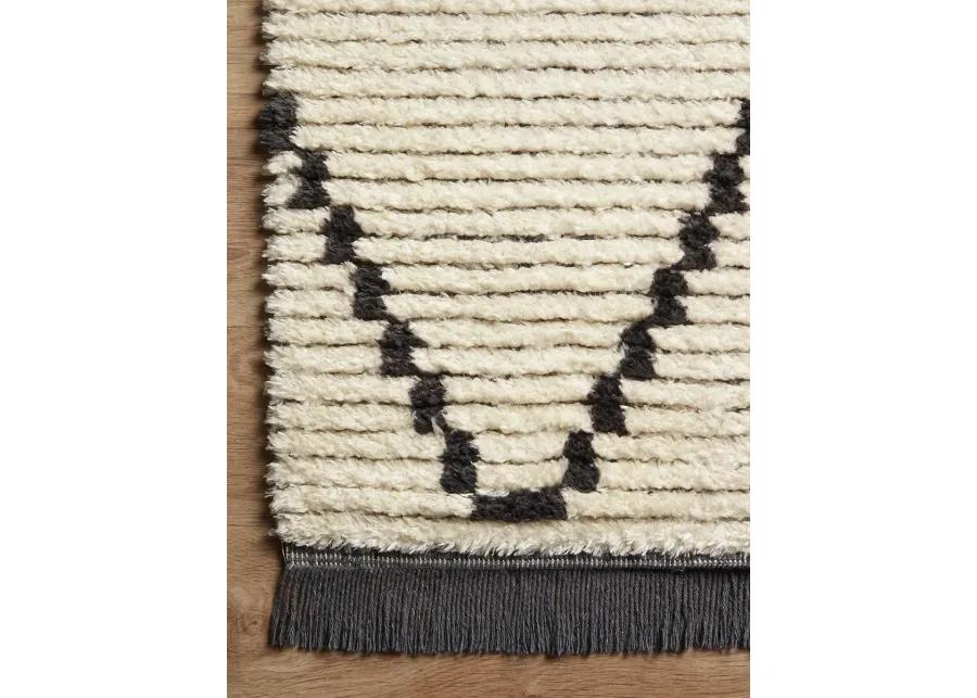 Alice ALI04 Cream/Charcoal 3'8" x 5'8" Rug