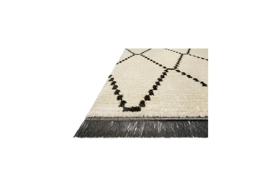 Alice ALI04 Cream/Charcoal 3'8" x 5'8" Rug