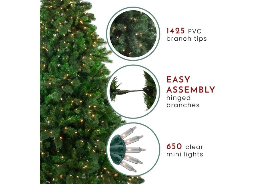 7.5' Pre-Lit Medium Mixed Scotch Pine Artificial Christmas Tree - Clear Lights