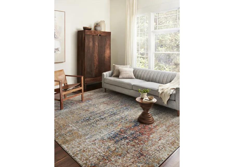 Bianca BIA09 Ocean/Spice 3'4" x 5'7" Rug