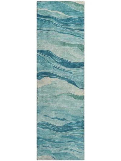 Pacifica PA6 Turquoise 2'3" x 7'6" Rug