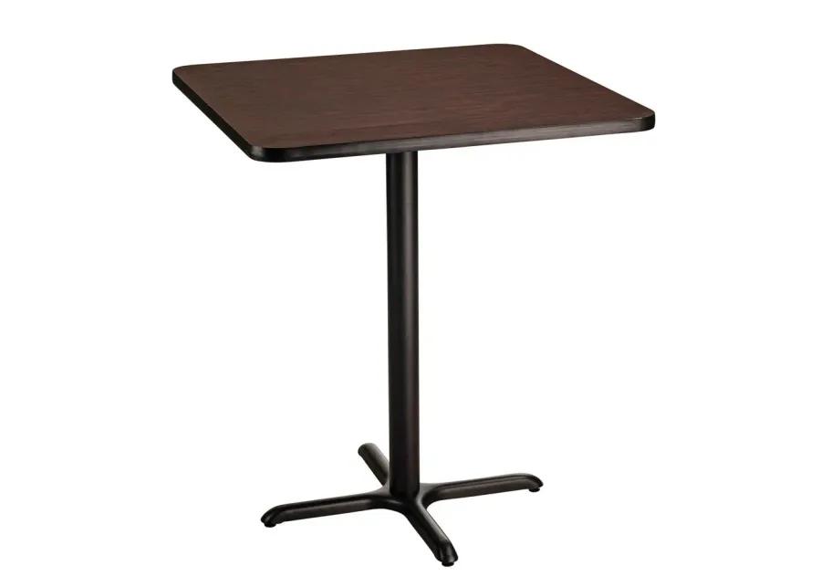 NPS® Café Table, 36" Square, "X" Base, 30" Height, Particleboard Core/T-Mold