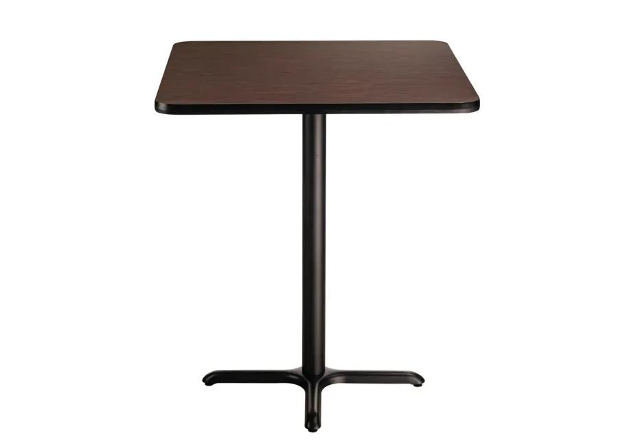 NPS® Café Table, 36" Square, "X" Base, 30" Height, Particleboard Core/T-Mold