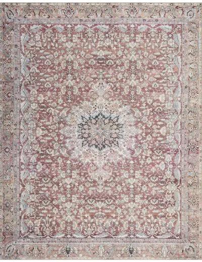 Wynter WYN05 Tomato/Teal 5' x 7'6" Rug