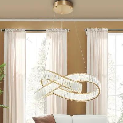 Richmond Chandelier Gold Crystal Integrated LED CC Technology