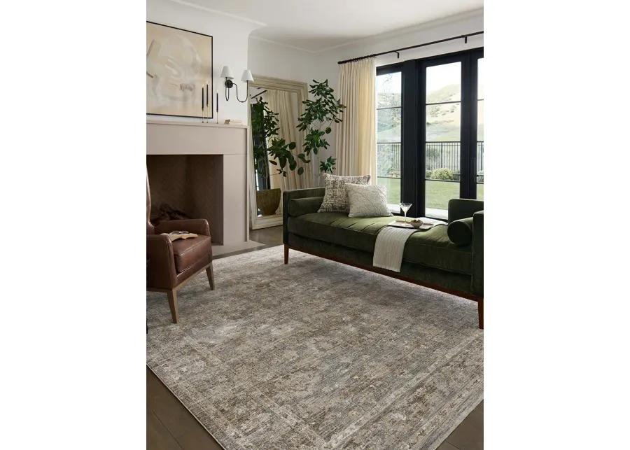 II Tabitha Slate/Natural 7'10" x 10' Area Rug by Loloi II